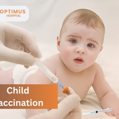 Baby receiving immunization – Child Vaccination in Gurugram at Optimus Super Specialty Hospital